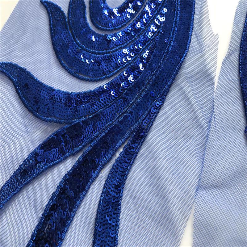 

Нашивка с блестками, марлевая вышитая ткань, Cheongsam, аксессуары, ручная работа, аппликация «сделай сам», большая декоративная одежда