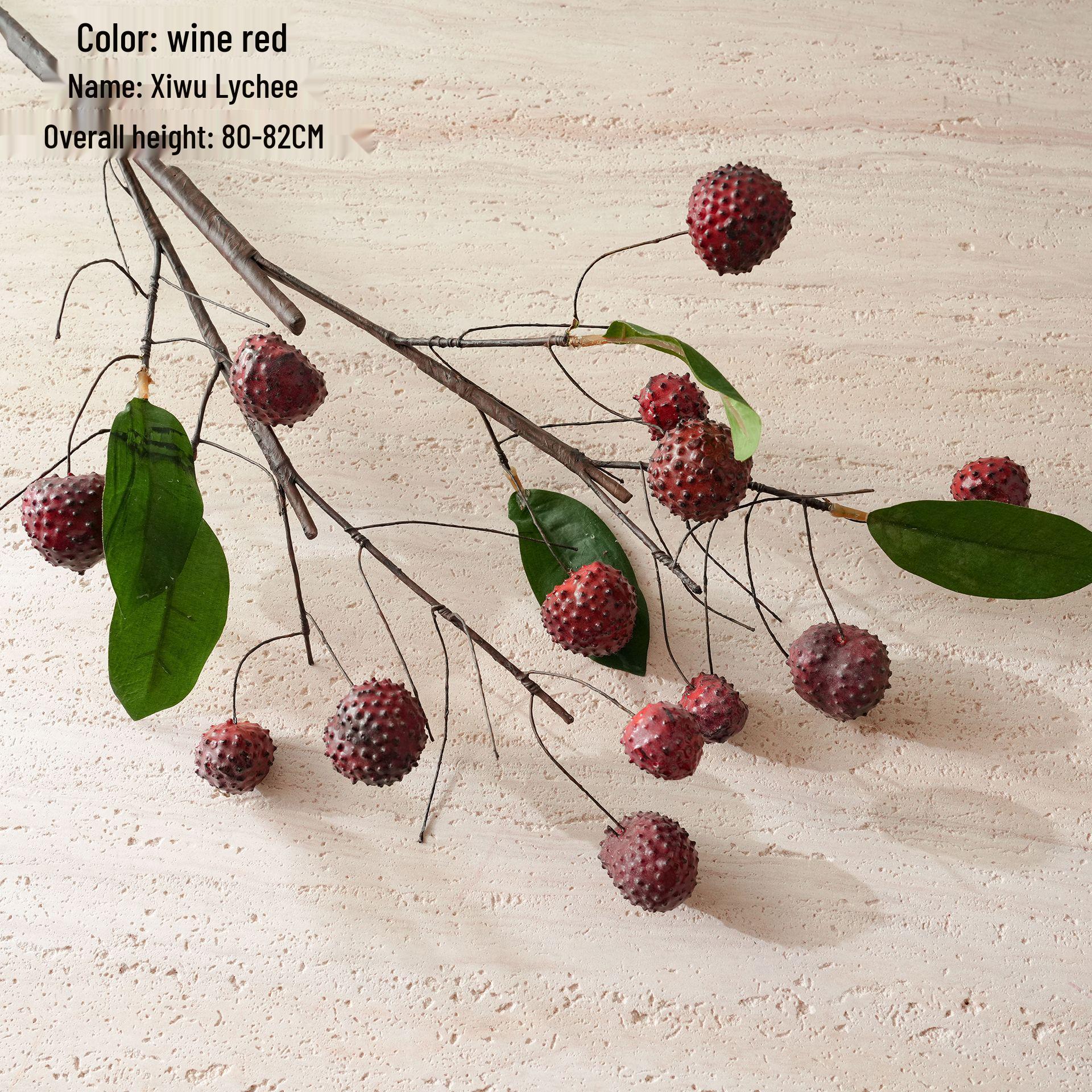 

Qiwu Lychee Artificial Flowers - Wedding & Home Décor Rose Wall, Greenery & Crafts INS Style