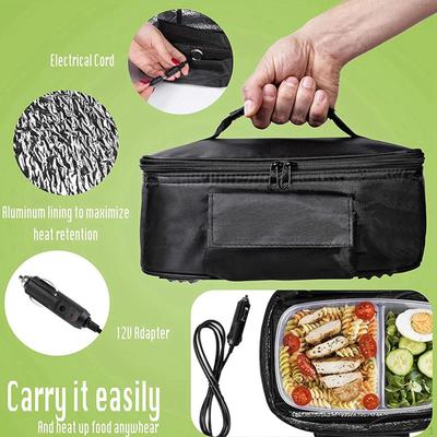 Heated Lunch Box Bag Portable Oven Oxford Cloth Home Use Food Insulation