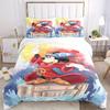 3pcs Colorful Art Mickey Bedding Set - 1 Soft Quilt Cover + 2 Pillowcases, Machine Washable - Suitable for All Seasons, Perfect Gift for Family a