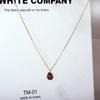 Baroque Ruby Water Drop Necklace Women's Clavicle Chain Classic Elegant Retro Temperament Necklace