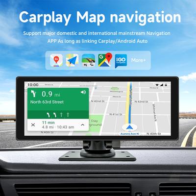 Universeller 10,26-Zoll-Bildschirm, Autoradio, Multimedia, WIFI-Videoplayer, kabelloser Carplay-Bildschirm für Android mit Rückfahrkamera