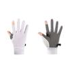 Ice Silk Cycling Gloves 2 Fingerless Sport Gloves for Men Women Cycling Workout Gym Training Weight Lifting Outdoor M Size