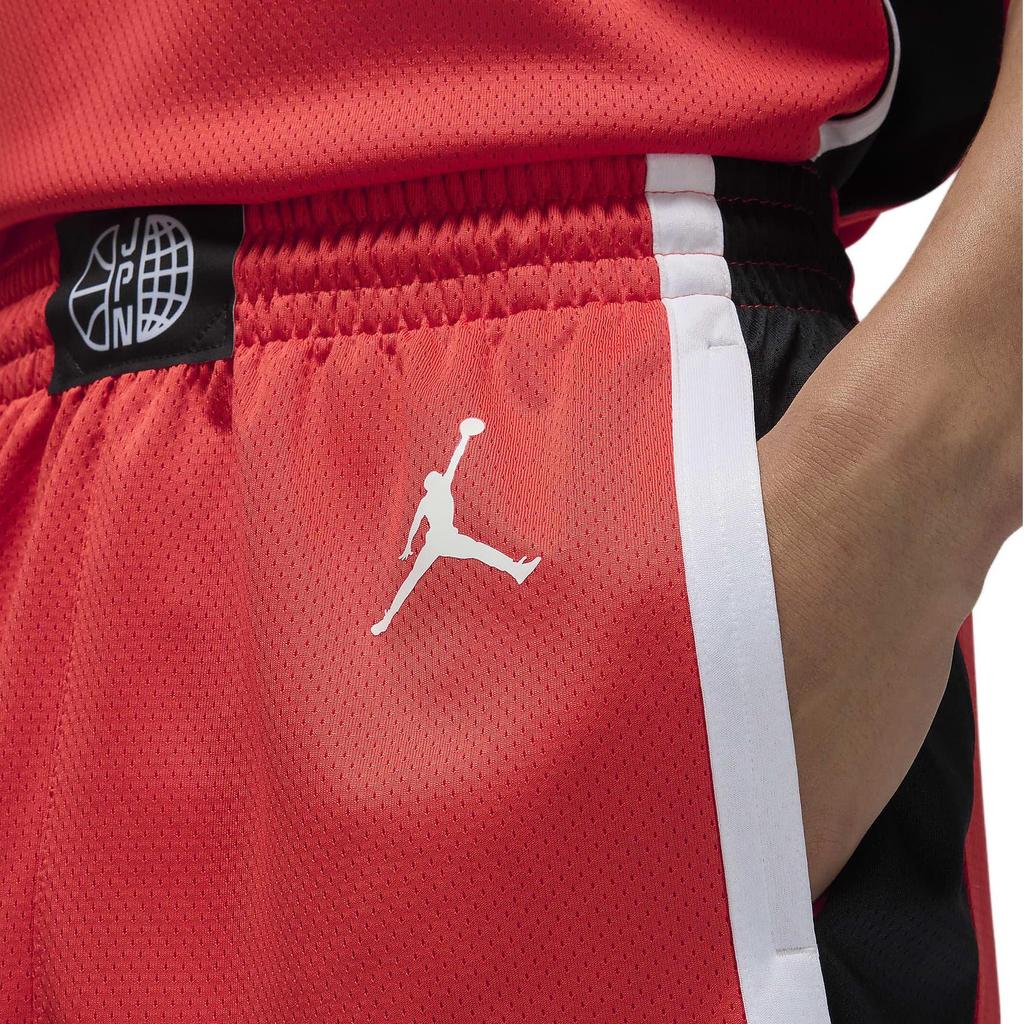 Nike Lightweight Knitted Breathable Basketball Shorts Men shorts Chile-Red Black FQ0393-673