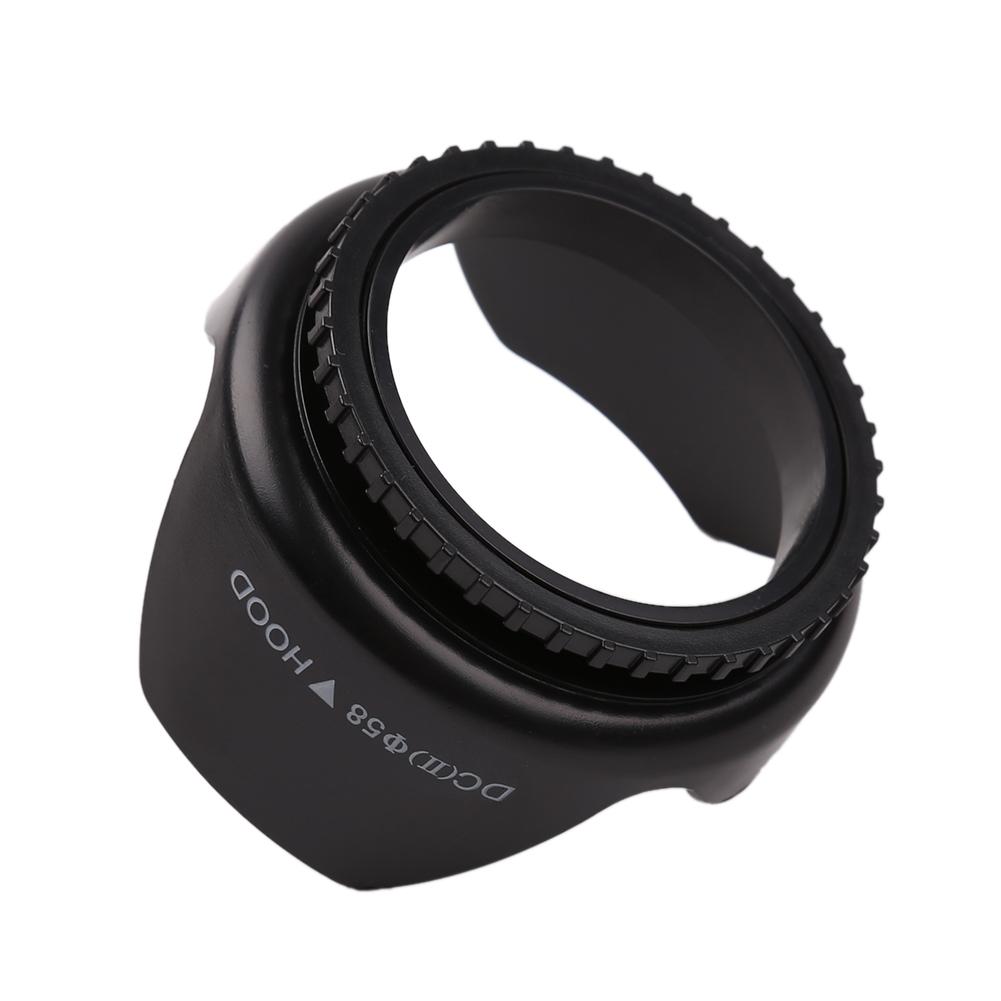 52 55 58 62 67mm Lens Replaces Hood Screw Mount Lens Hood Replacement Camera Lens Hood for Canon Nikon Sony DSLR