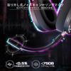 ATTACK SHARK L60 Wireless Gaming Headphones Battery 40mm 3D Surround Noise Removable Transparent Compatible with and Technical Standards Certification