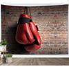 Boxen Wandteppich Sport Thema Wandbehang für Kinder Jungen Mädchen Boxhandschuh Muster Teppich für Schlafzimmer Wohnzimmer
