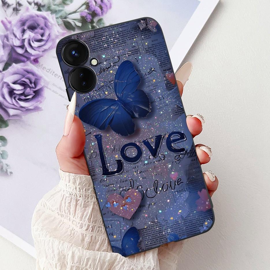 For Tecno Spark 9 Pro Case Spark9 Pro KH7n New Luxury Painted Cover Soft Silicone Phone Case For Tecno Spark 9T Spark9T KH6 Bags