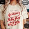 Comfort Colors® Bad Day To Be A Hot Dog T-Shirt and Kids T-Shirt, 4th Of July , Patriotic Independence Day Tee Unisex Cotton