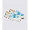 Vans Mte Slip On Issue 98   Checkerboard Cyan Blue Vn000cwa0h71