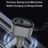120W Intelligent Car Charger PD65w Fast Charging Adapter with Voltages Display USB A USB C Port Safety Protections
