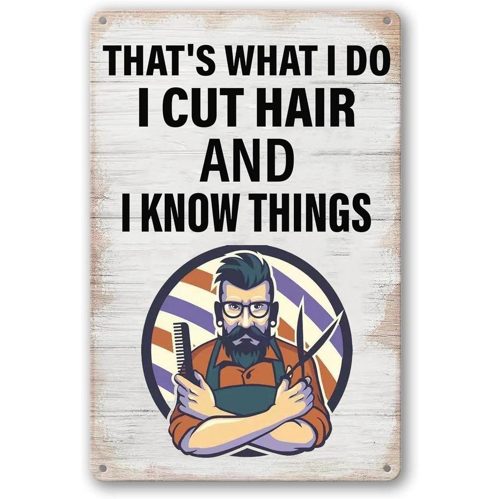 Good Haircut Metal Tin Signs Plaque Wall Decoration Vintage Art Posters Iron Painting for Man Cave Home Cafe Garden Club Bar