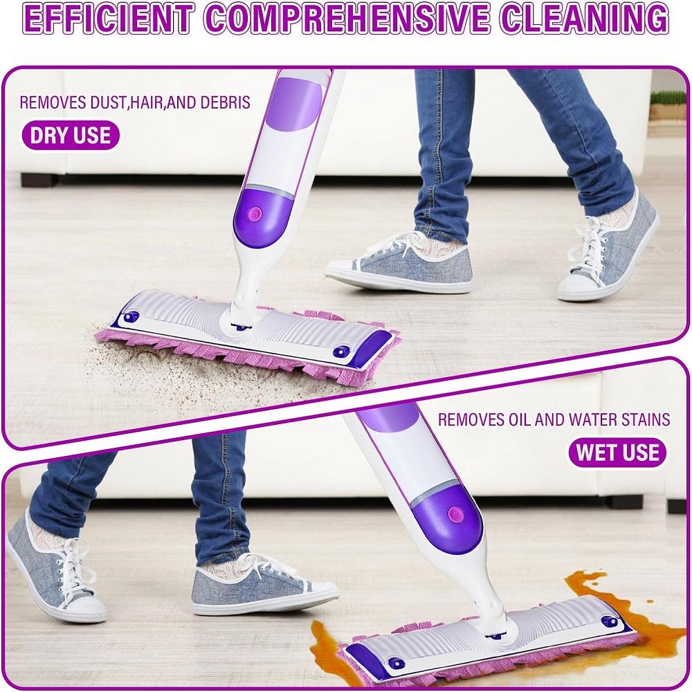 Mop Refill Pads for Swiffer PowerMop Mop and Swiffer PowerMop Wood Mop Washable Reusable Microfiber Spray Cleaning Pads