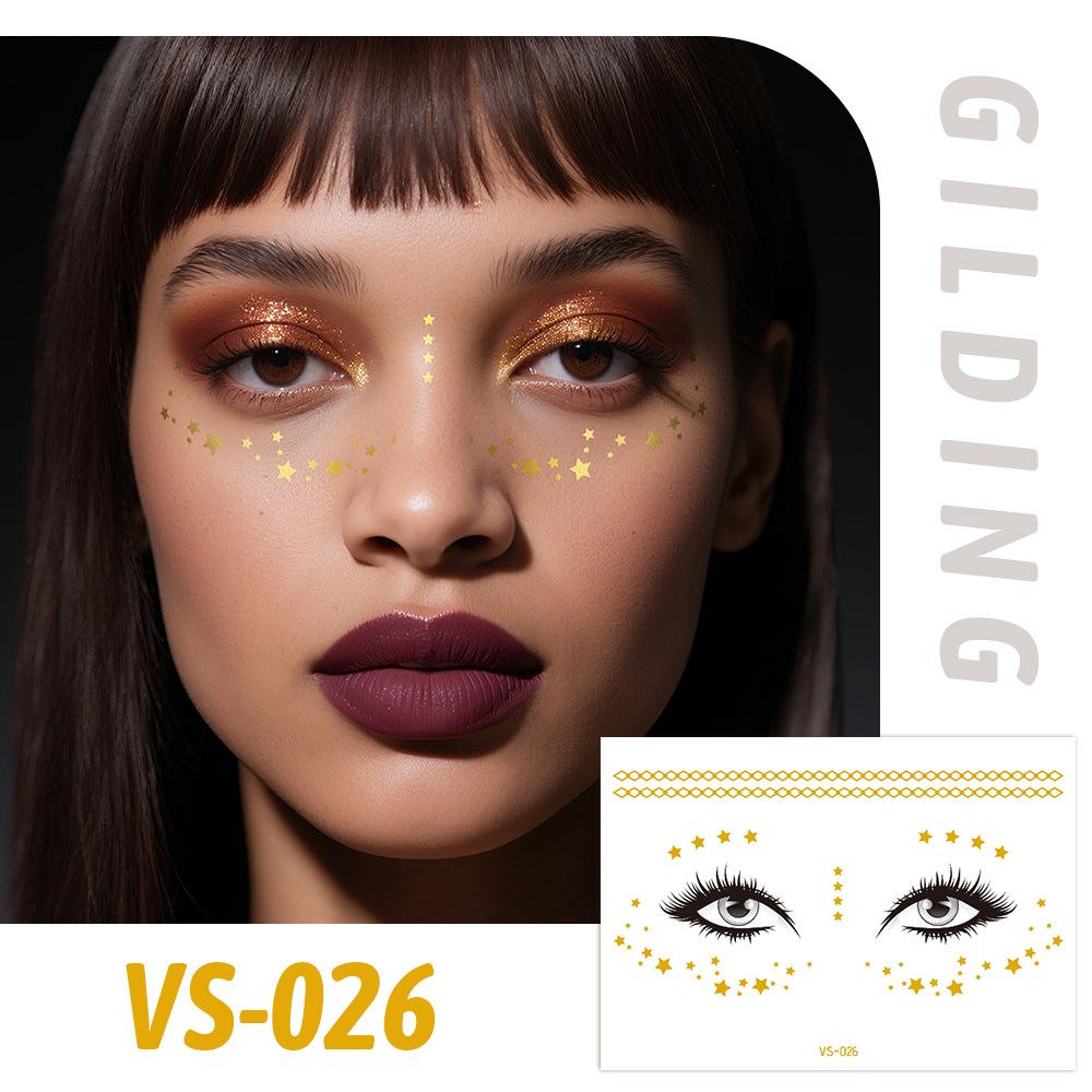 Trendy European Music Festival Waterproof Face Tattoos & Freckle Stickers