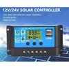 30W Solar Panel+20A/30A/60A Charge Controller&Clip Set 12V Battery Charger Energy Charging Plate Power Bank for Car Home Travel