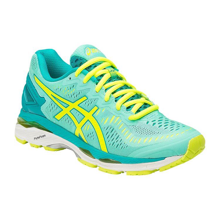 Asics Gel-Kayano 23 Running Shoes Women Sneaker Yellow Green T696N-3807