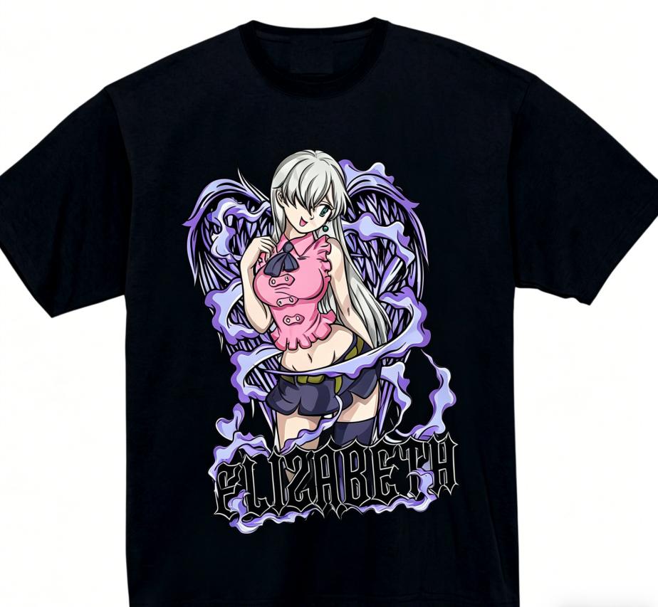 Sieben Todsünden Merch Anime Liebhaber T-Shirt Ganzjahreskleidung Persönlichkeit Kleidung Große Größen Unisex Neues Modell Paare hohe Qualität weich