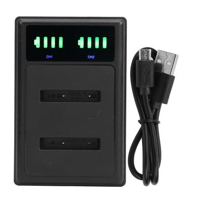 Double Fast Charge Hub Charging Base Micro TypeC LCD Display for ENEL19 Camera Battery