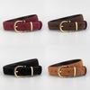 Minimalist Genuine Leather Waist Belt With Pin Closure For Fashionable Ladies And Jeans