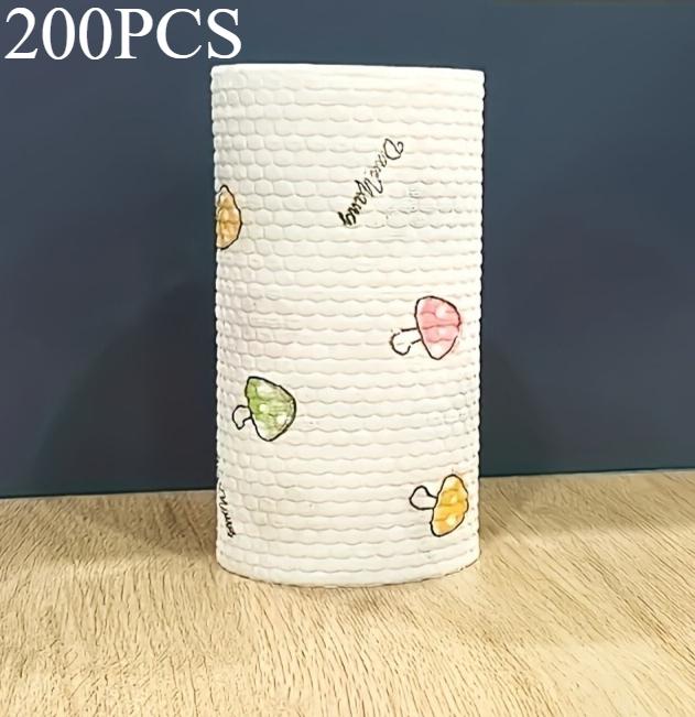 

200 многоразовых кухонных полотенец - прочных, с антипригарным покрытием и легко моющихся для всех бытовых нужд, И Легко моющихся, Подходящих для кухни белый