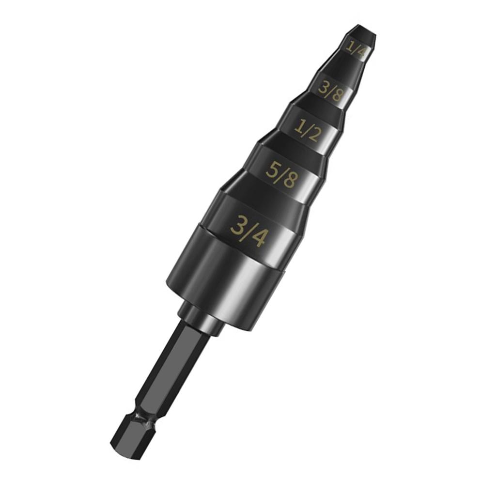 Pipe Stretcher Expander Tool 5 in 1 Flaring Kit for 6/9/12/16/19mm Tubes with Hexagonal Shank Suitable for Engineering