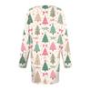 Women's Fashionable Casual Long Sleeved Plus Size  Print Top Plus Size Floral Print Top