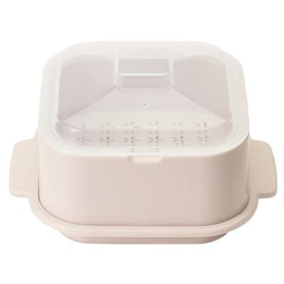 &NE Cooking Steamer Recopo Pink Width 18.3cm X Depth 15.3cm X Height 10.6cmTreatment Heat ResistantCookingSmall Single Person NSS-234-PK