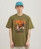 CREAM SODA LAB Moto Camp Short Sleeve T-Shirt Olive