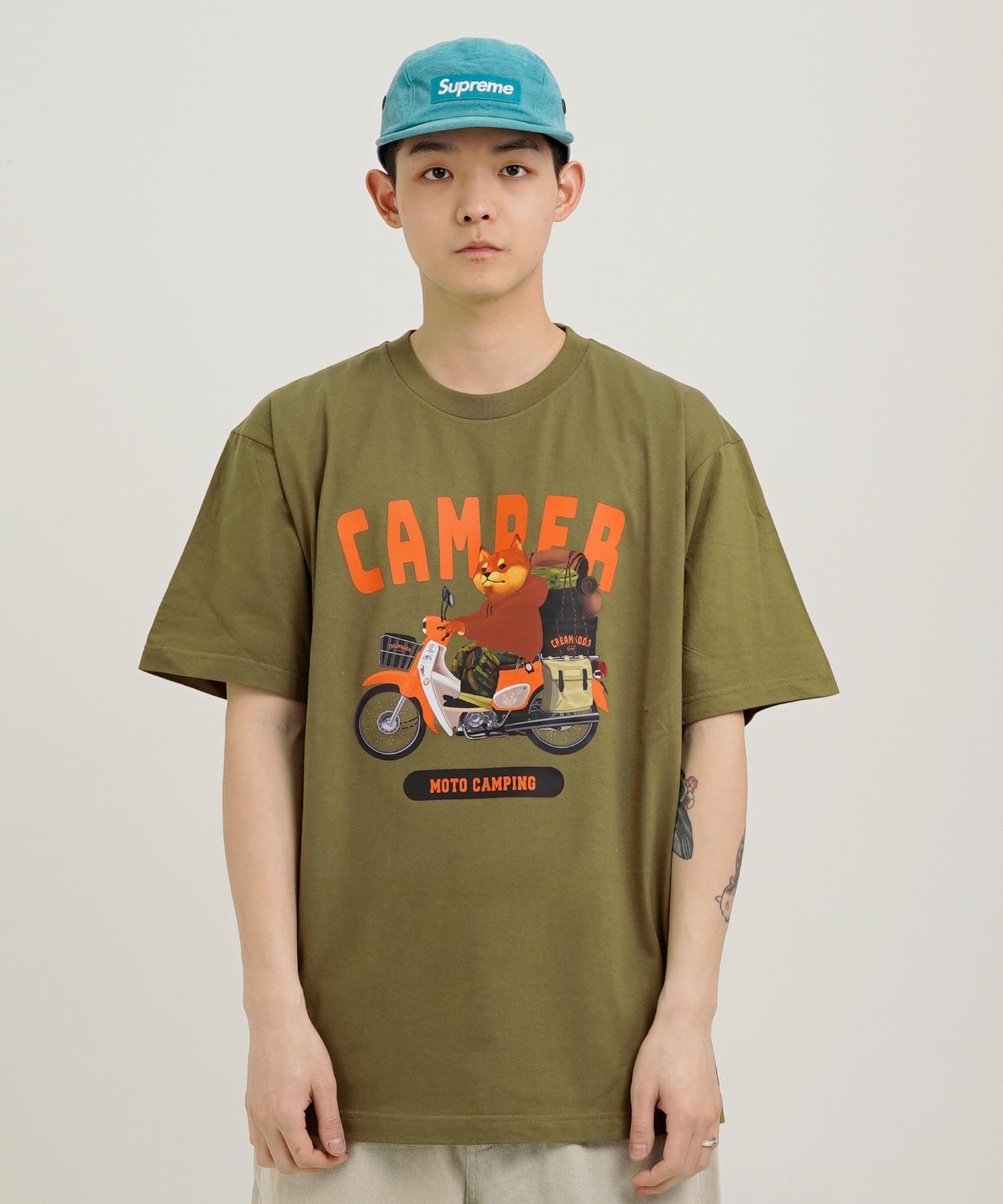 Lab Moto Camp Футболка с коротким рукавом Cream Soda Оливковый L
