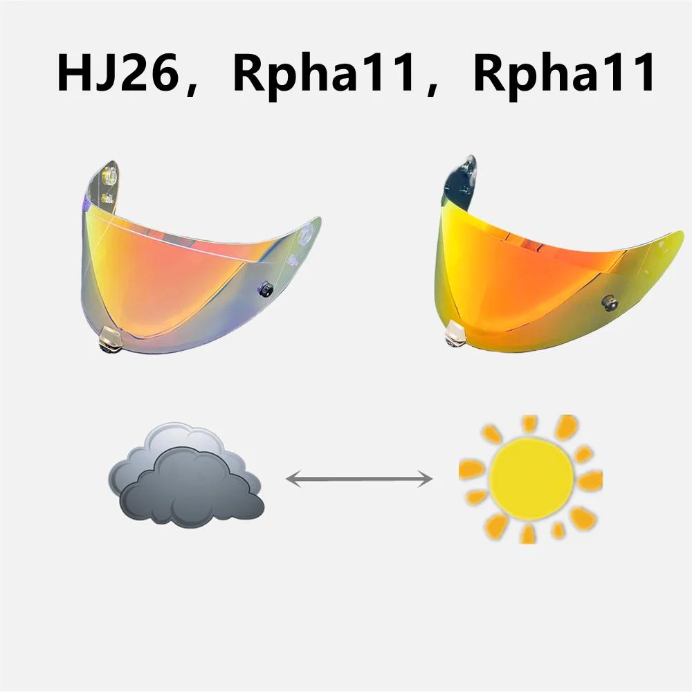 HJ26 Visor Face Shield for HJC Rpha-70 Rpha11 Rpha-70st  Rpha-11pro Hj-26st Helmet Lens Uv Protected Visera Casco Moto