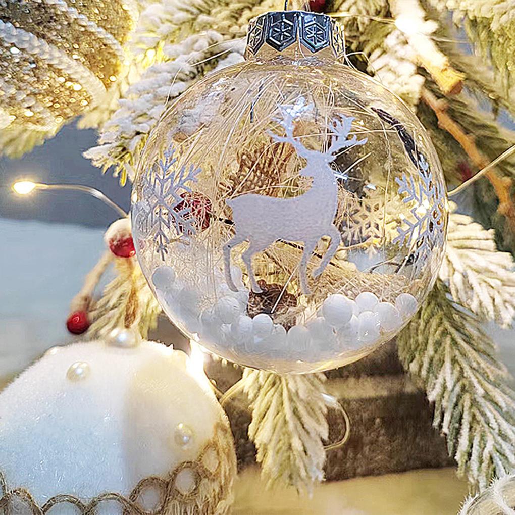 Weihnachtsdekoration Transparente Kugel Ornamente Hängekugeln Für Feiertagspartys Baumschmuck