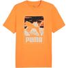 Graphics Basic Mountain Round Neck Fashion Soft Versatile Short Sleeve T-Shirt Men Tops Citrus-Orange 684761-46