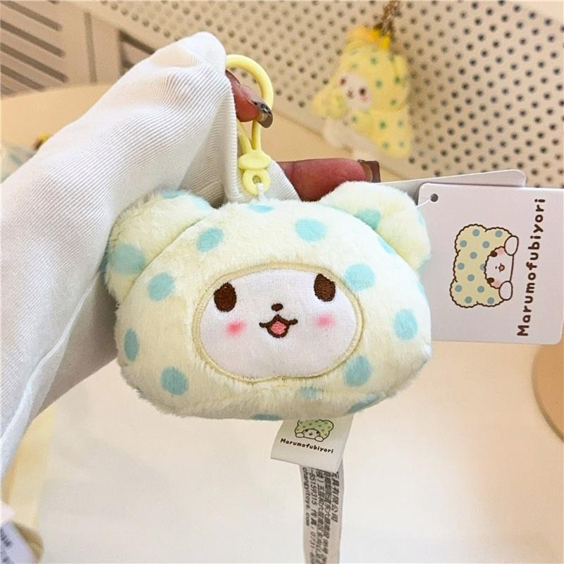 

Оригинальные плюшевые игрушки Sanrio Marumofubiyori Медведь Киннаморолл Брелок Каваи Маленький Подвеска Брелок Детские Мягкие Игрушки Подарки на День Рождения