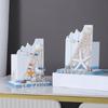 Mediterranean Style Home Office Desk Organizer Decoration For Students Kids Multifunctional Artistic