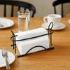 Anti-Rust Vertical Napkin Holder Minimalist Metal Storage Rack Tissue Holder  Bathroom Storage