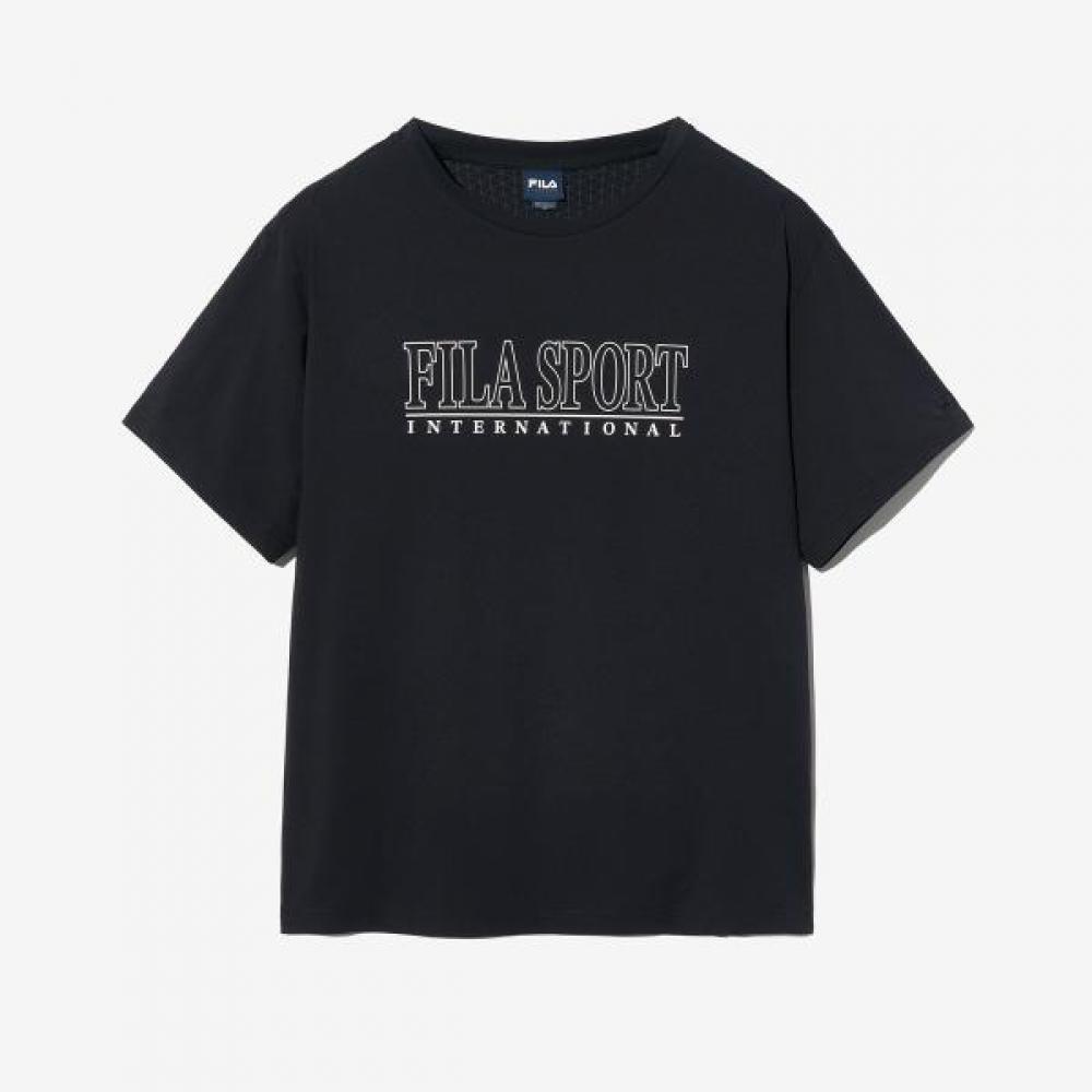 Fila Cool Touch Lettering Short Sleeve Tee BLK/115