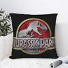 Jurassics Parks Pillowcase Printed Fabric Cushion Cover Decor  Pillow Case Cover Home Square 40X40cm