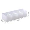 Japanese-Style Multi-Compartment Drawer Organizer With Transparent Tabletop Combinable