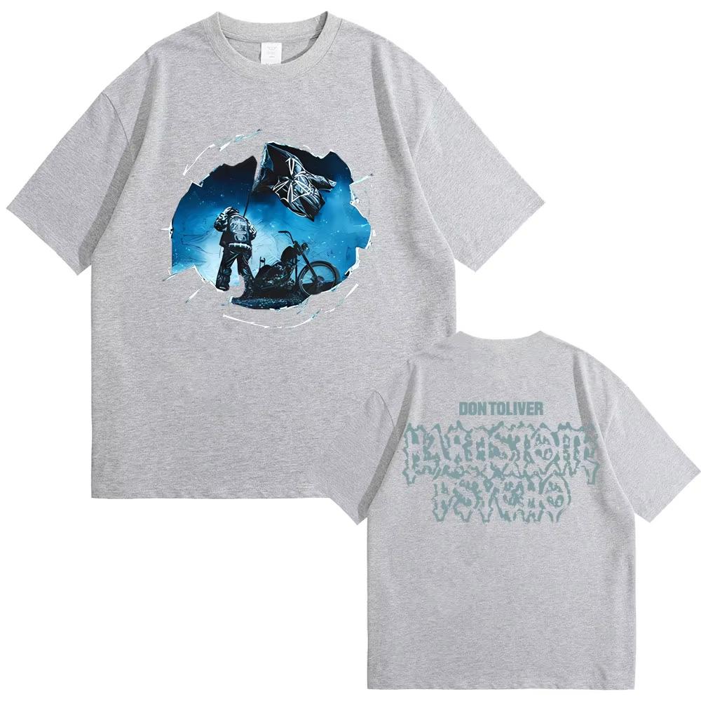 New Hot Sale Rapper Don Toliver Hardstone Psycho Album Double Sided Print Tshirt Men Womens Hip Hop Fashion Oversized Tshirts