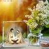 2D Flat "Nativity Scene" Acrylic Christian Religious Desk Decor Plaque, Mary & Jesus, Suitable for Wall Decoration, Porch, Room, Villa, Accents Home,