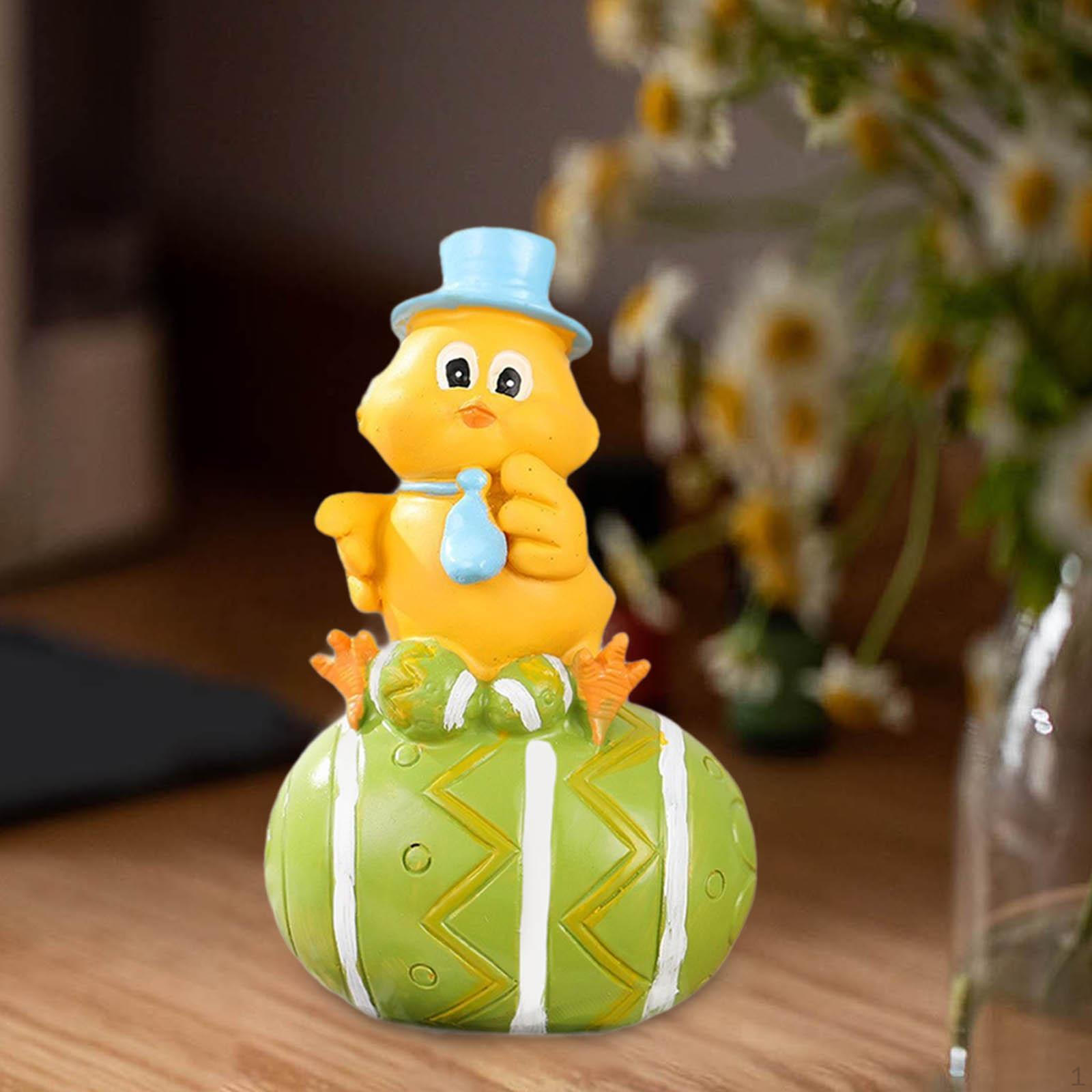 

Resin Figurine Crafts Gift Cute Sculpture Statue for Bookshelf Bedroom Living Room Table жёлтый