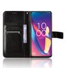 TCL 50 XL 5G Leather Flip Case with Card Holder & Lanyard, Crazy Horse Pattern