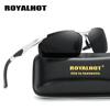 Royalhot Men Women Polarized Aloy Rectangle  Frame Sunglasses  Driving Sun Glasses Shades Oculos Masculino