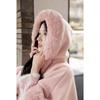 Autumn Winternew Arrivalfleece-linedthickenedretropure Color Shawl Furry Lazy Style Cloak Outwear for Women