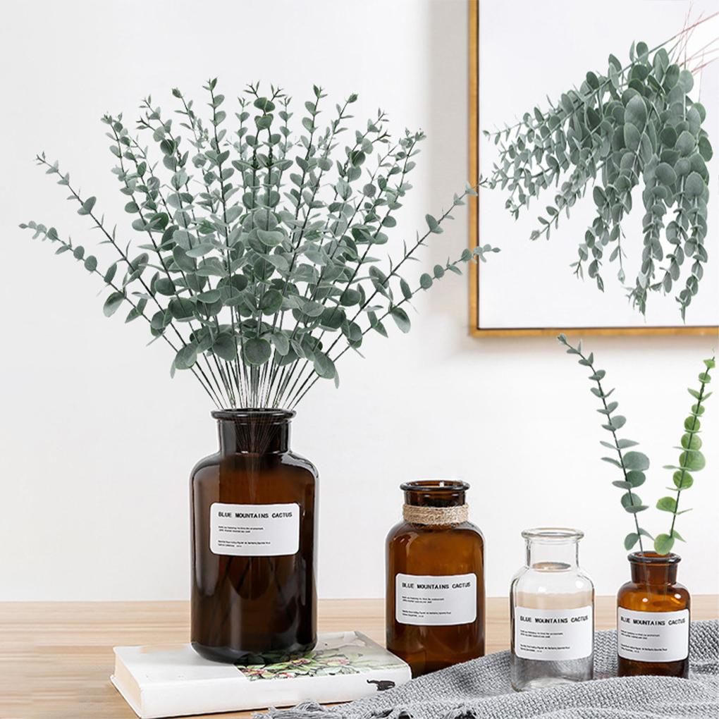 12pack/lot High Simulation Simulated Plants For Artificial Plants Decoration Simulated Plant Bouquet Artificial Flowers