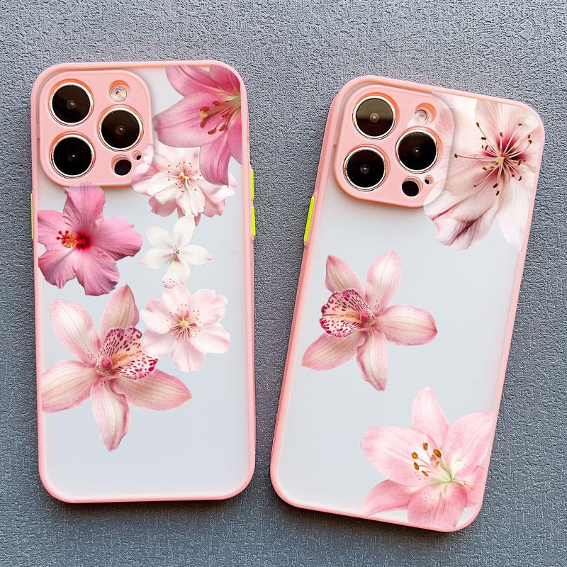 Lily Orchid Flower Bloom Luxuriantly Phone Case For iPhone 15 16 14 Pro Max Plus 13 12 Mini 11 Pro Max XS XR X 7 8 SE2 Covers