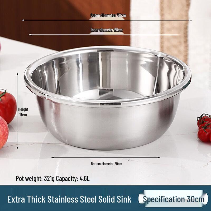 Qiwei Extra Thick Food Grade Enamel Multi-Purpose Kitchen Bowl