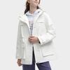 FILA X The Met Collaboration Solid Color Hooded Casual Jacket Women jackets Ceramic-White F11W348913R-IV