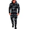 Men's Set Autumn/Winter Sets Fashion Outdoor Sports Leisure Camouflage Hoodie Set