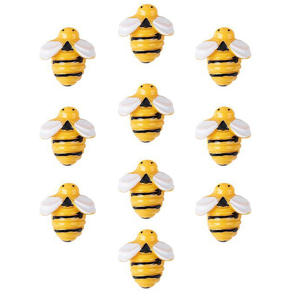 Nydelig Applikasjon av Tegneserie-Honningbie i Resin Håndlaget Håndverksprosjekt Pannebånd Sko Flatback Patch Selvklebende Tilbehør